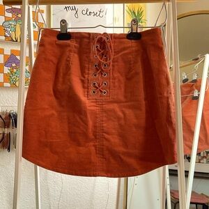 burnt orange corduroy